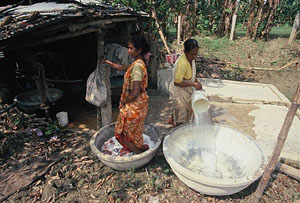 information of why married women should not clean feet with clothes washed water